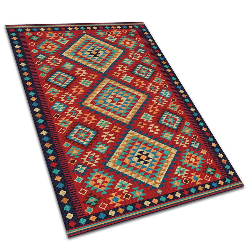 Dywan winylowy trójkąty retro geometryczny dywan PCV do kuchni nowoczesny 140x210 cm – Tulup