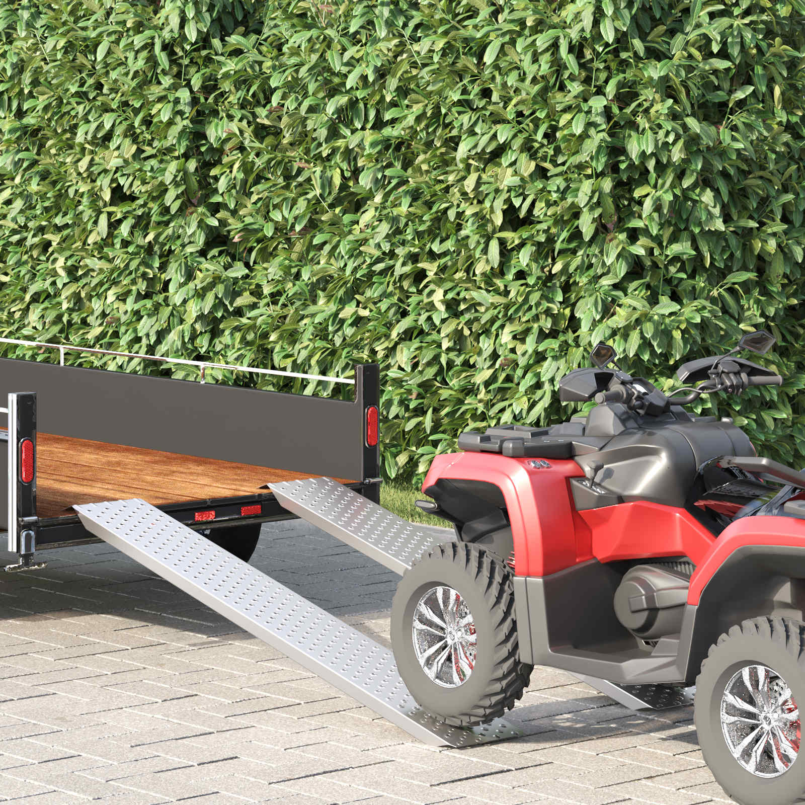 Rampy załadunkowe 200 kg Srebrny 159 x 23 x 5 cm vidaXL