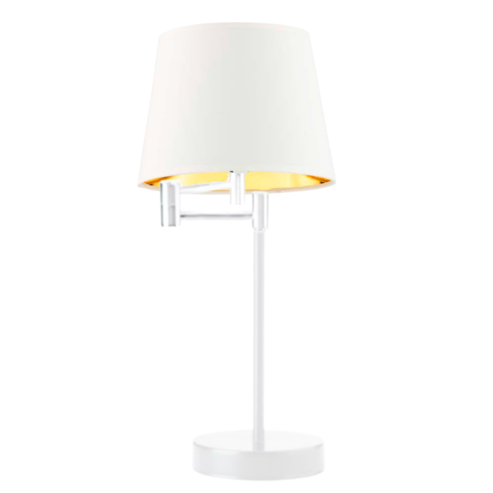 Lampka nocna przegubowa na biurko lampa biurkowa regulowana LED z abażurem stożek JUKON