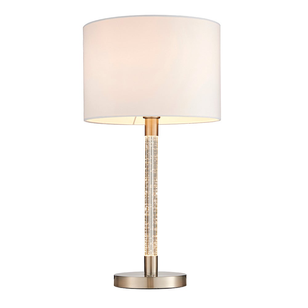 Lampa stołowa ANDROMEDA chromowana satynowa 1xE27+LED zintegrowanyx20W metal wym:60x31,5x31,5cm IP20 Endon