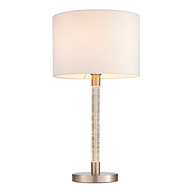 Lampa stołowa ANDROMEDA chromowana satynowa 1xE27+LED zintegrowanyx20W metal wym:60x31,5x31,5cm IP20 Endon