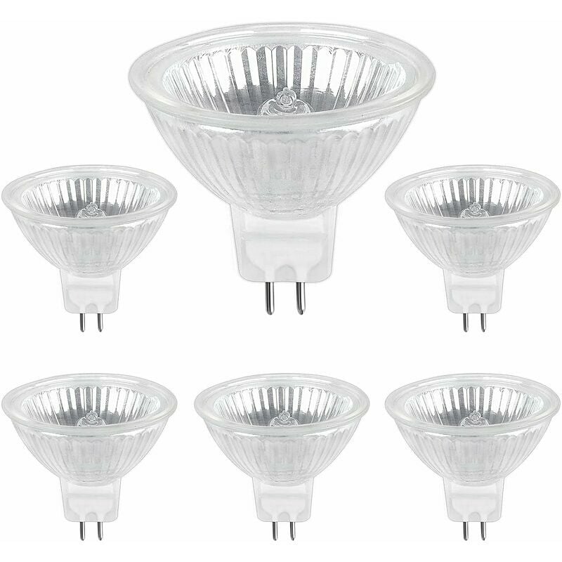 Żarówka Halogenowa GU5.3 35W 12V, Żarówka Reflektorowa Halogenowa MR16, zestaw 6 sztuk
