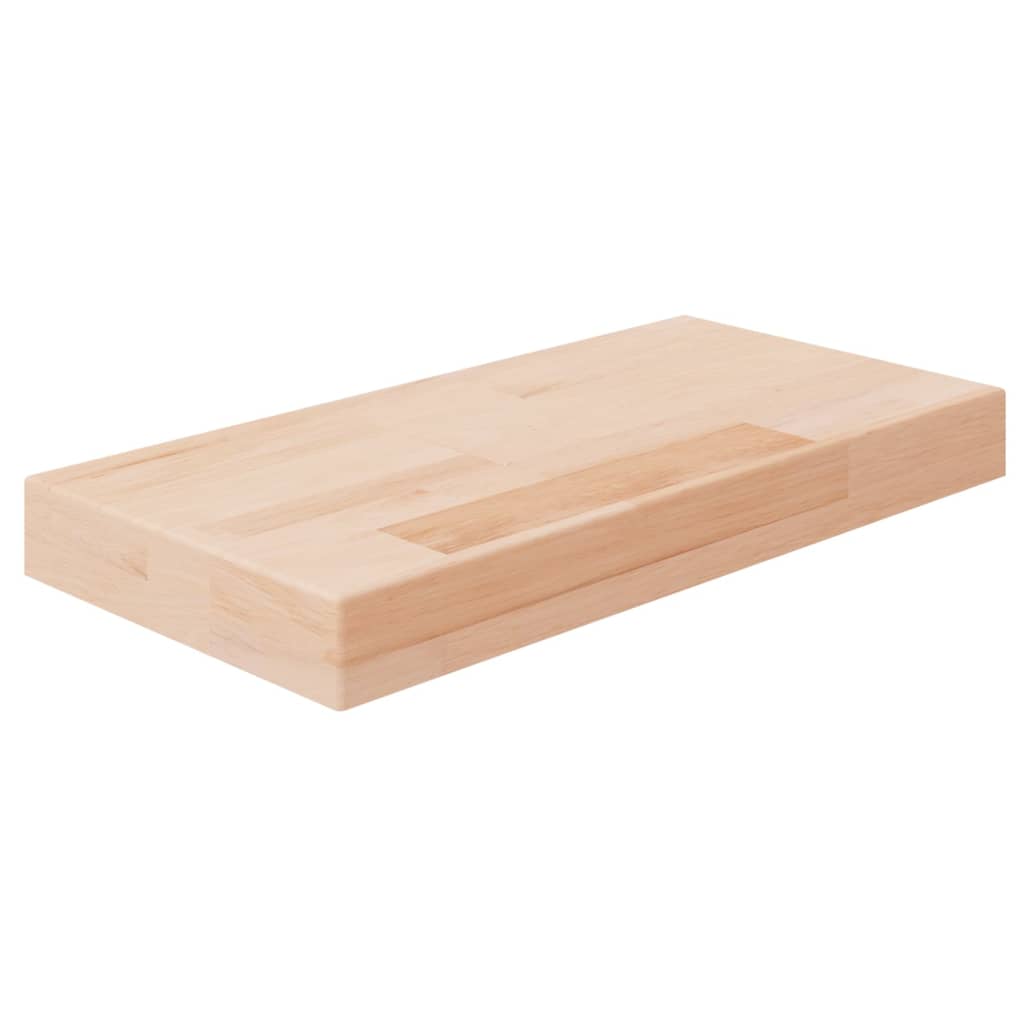 vidaXL Półka, 40x20x4 cm, surowe lite drewno dębowe