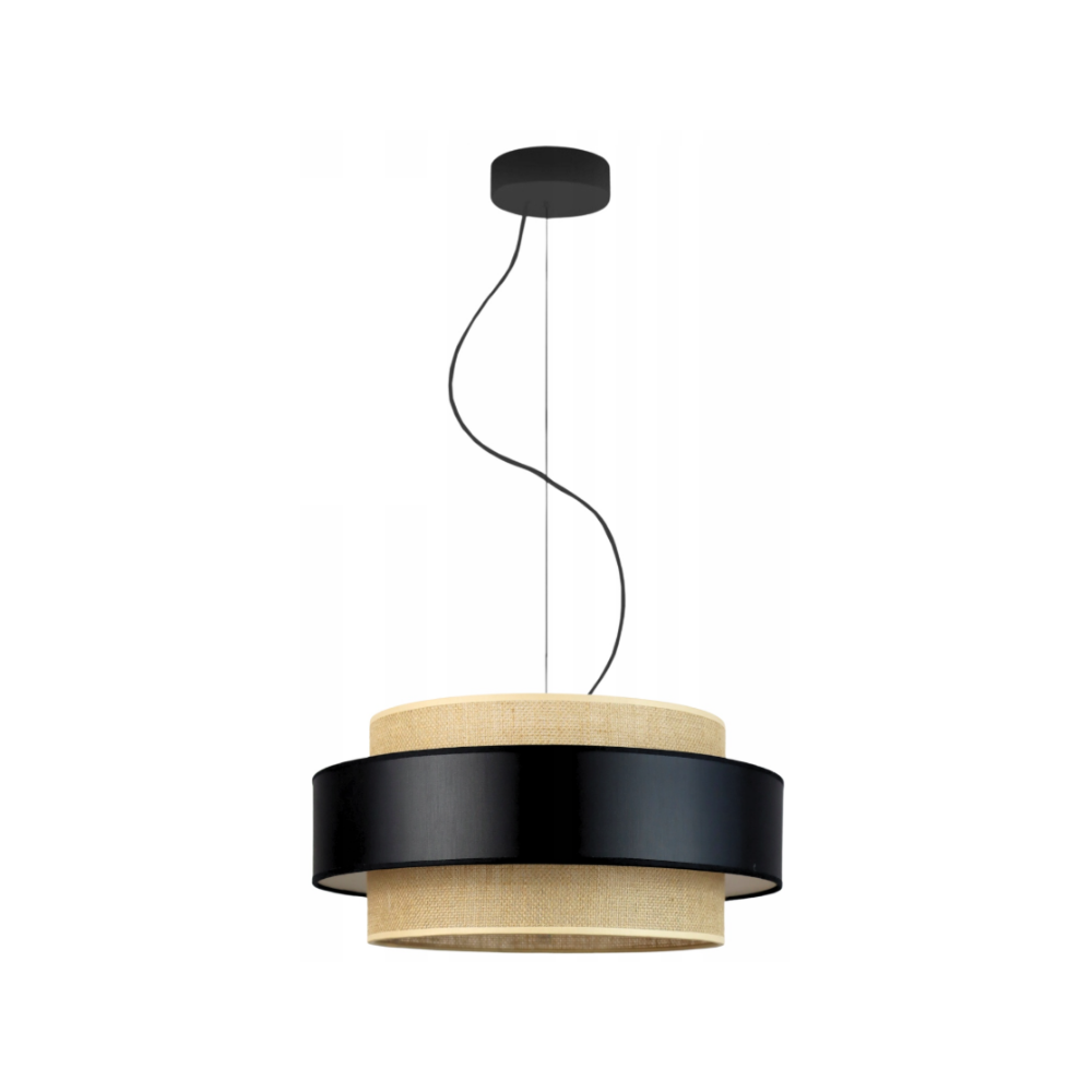 Lampa sufitowa żyrandol lampa wisząca z abażurem walec 40 cm BLUES