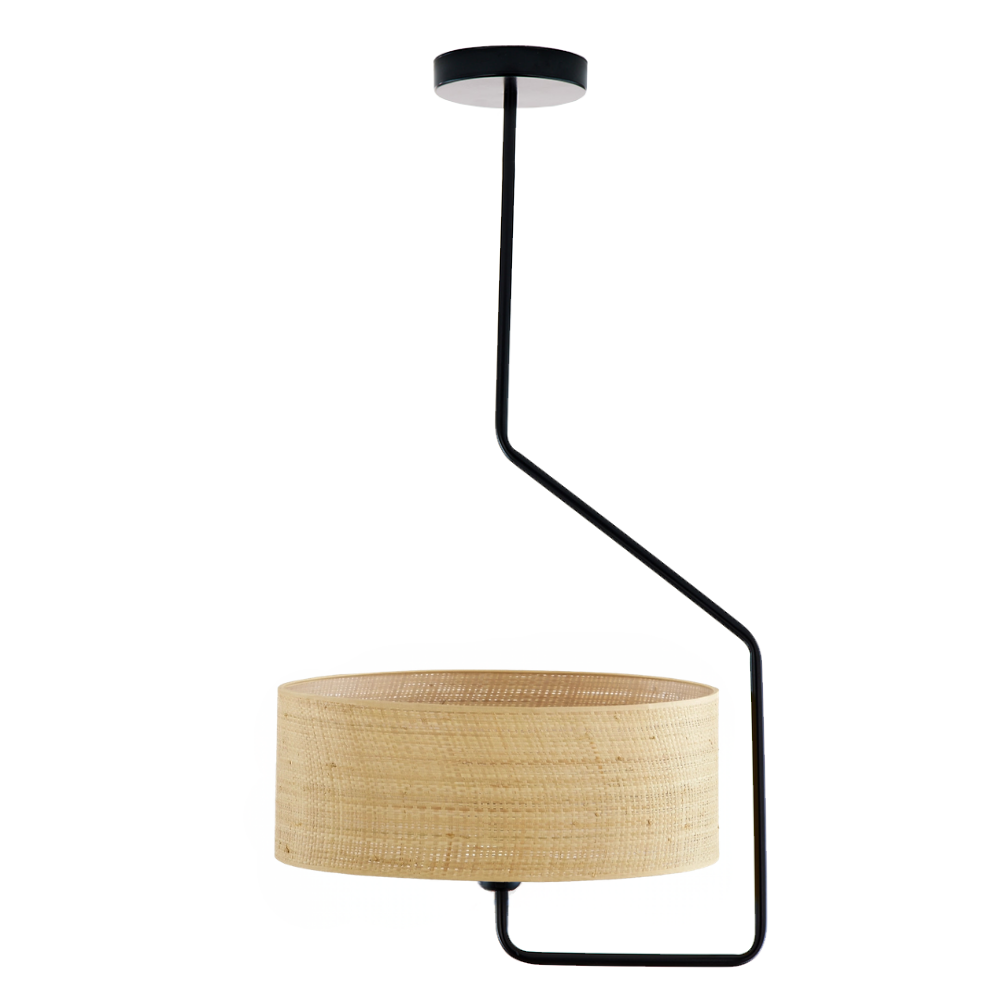 Lampa sufitowa żyrandol lampa wisząca z abażurem walec MARK