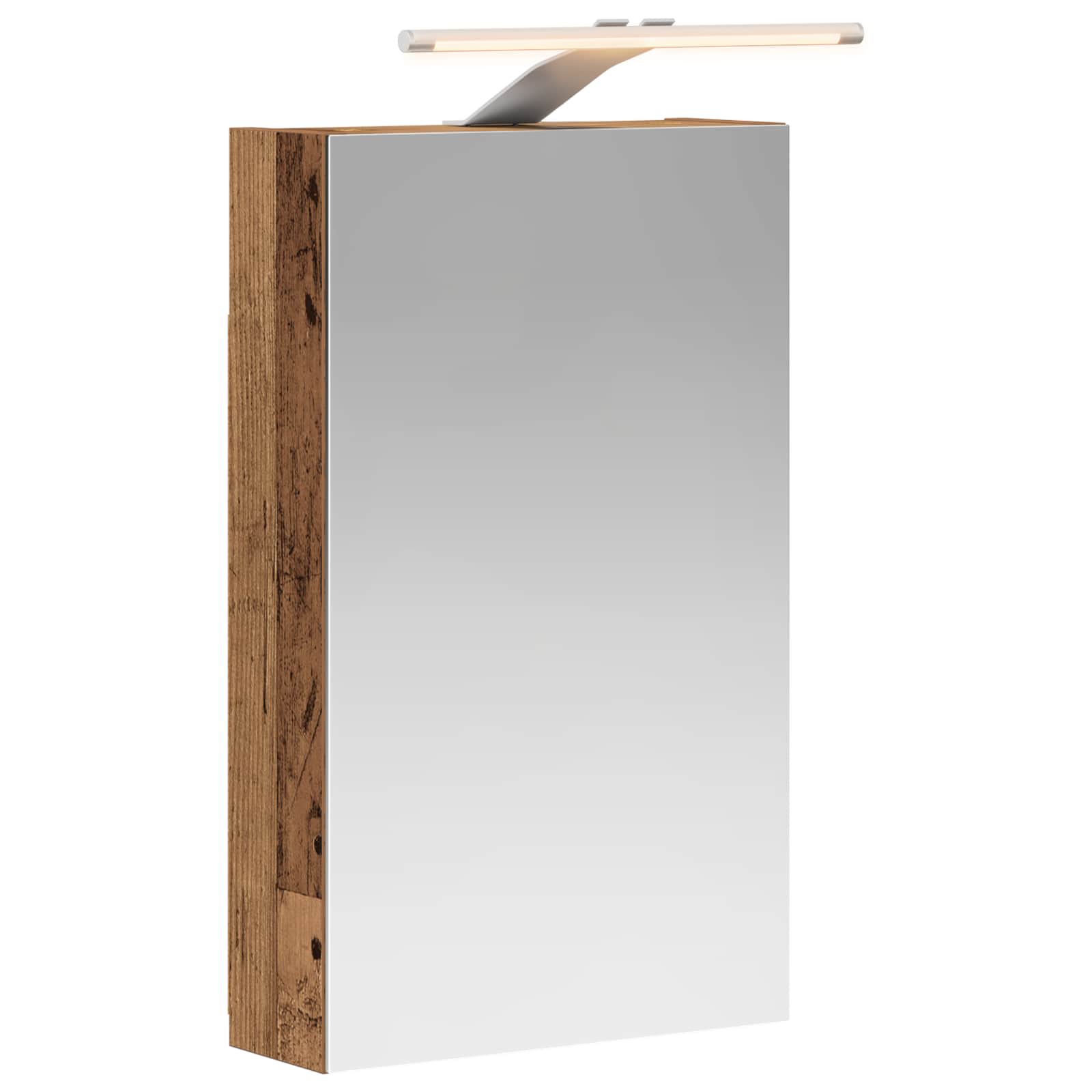 Szafka z lustrem do łazienki Stare drewno 30 x 10,5 x 50 cm