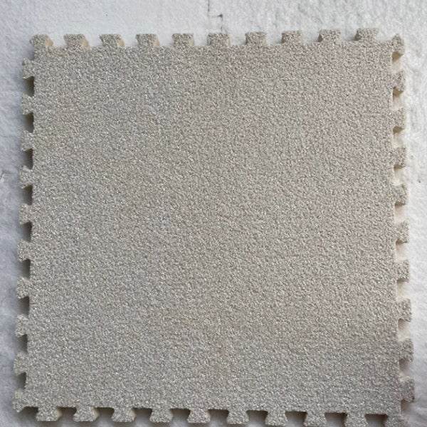 Kwadratowa mata podłogowa w kolorze złamanej bieli, 10 sztuk, mata dźwiękochłonna, antypoślizgowa, 30*30cm, koc, mata do zabawy