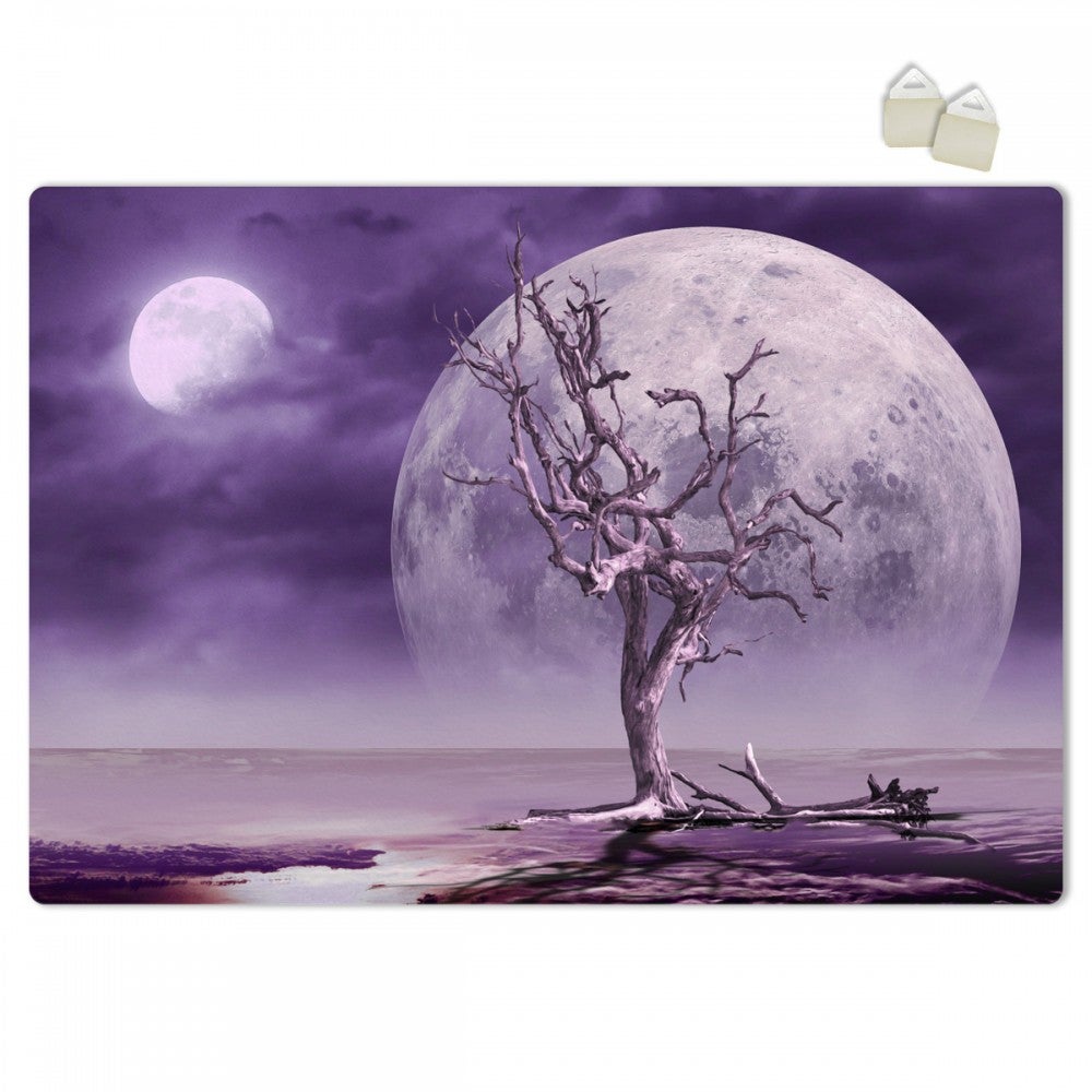TWIN MOONS - PLAKAT Forex z ekspandowanego PVC o grubości 3 mm - 100x70 cm
