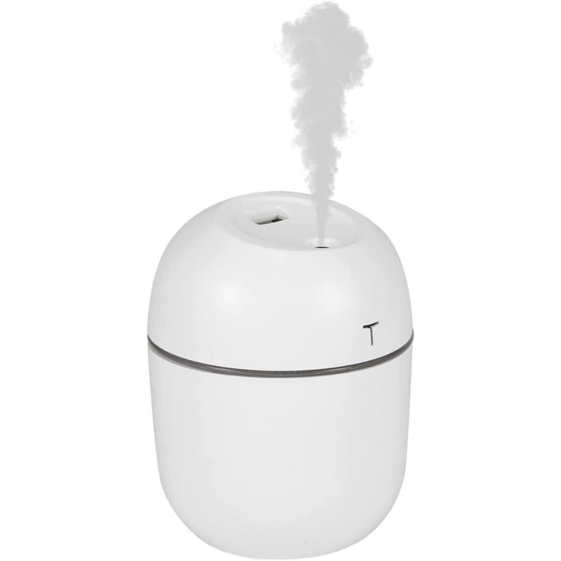 Biały nawilżacz powietrza 220 ml – zasilany przez USB mini nawilżacz powietrza do aromaterapii – chłodna mgiełka – nawilżacz powietrza do aromaterapii