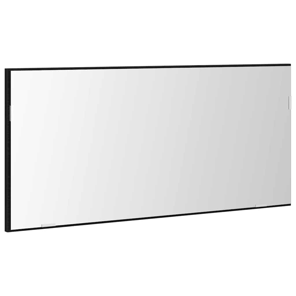 Lustro Czarny dąb 80 x 37 cm Szkło i drewno inżynieryjne