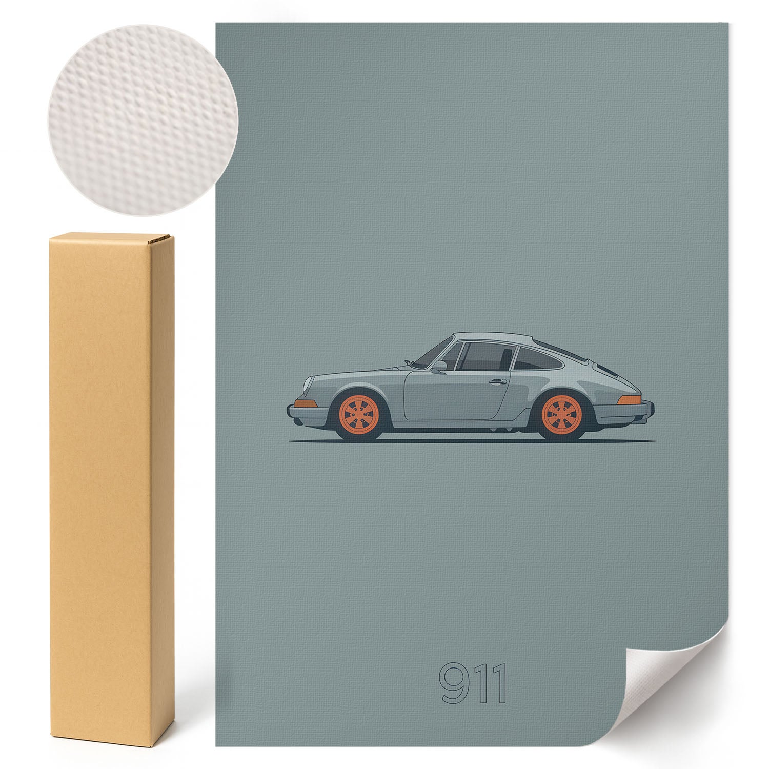 Nowoczesny Plakat Klasyczne auto - North Form 59,4x84 cm ArtPrintCave