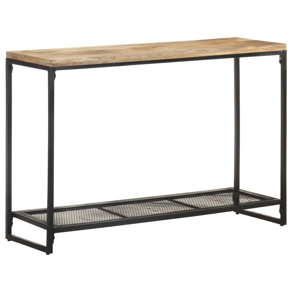 vidaXL Stolik konsola, 110 x 35 x 75 cm, lite drewno mango