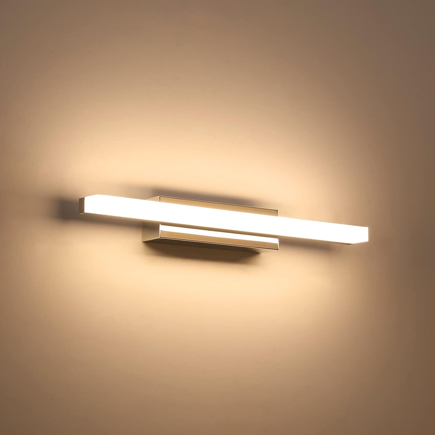 Ciepła biel 3000K, 12W, 40 cm, oświetlenie lustra łazienkowego LED, IP44, nowoczesne oświetlenie lustra łazienkowego, kinkiet łazienkowy, 110-240 V, 6