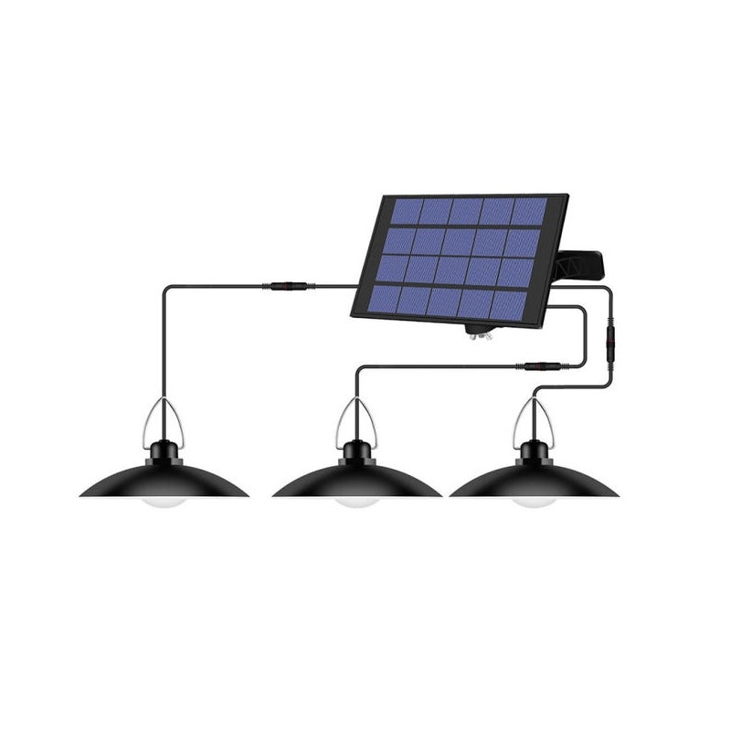 Żyrandole solarne, uruchamiane automatycznie przez czujniki światła, świetnie sprawdzają się w ogrodach i na tarasach.