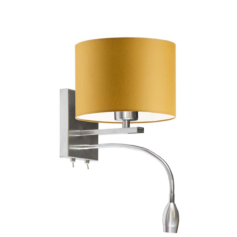 Kinkiet LED lampa ścienna lampa na ścianę z abażurem walec MOTO