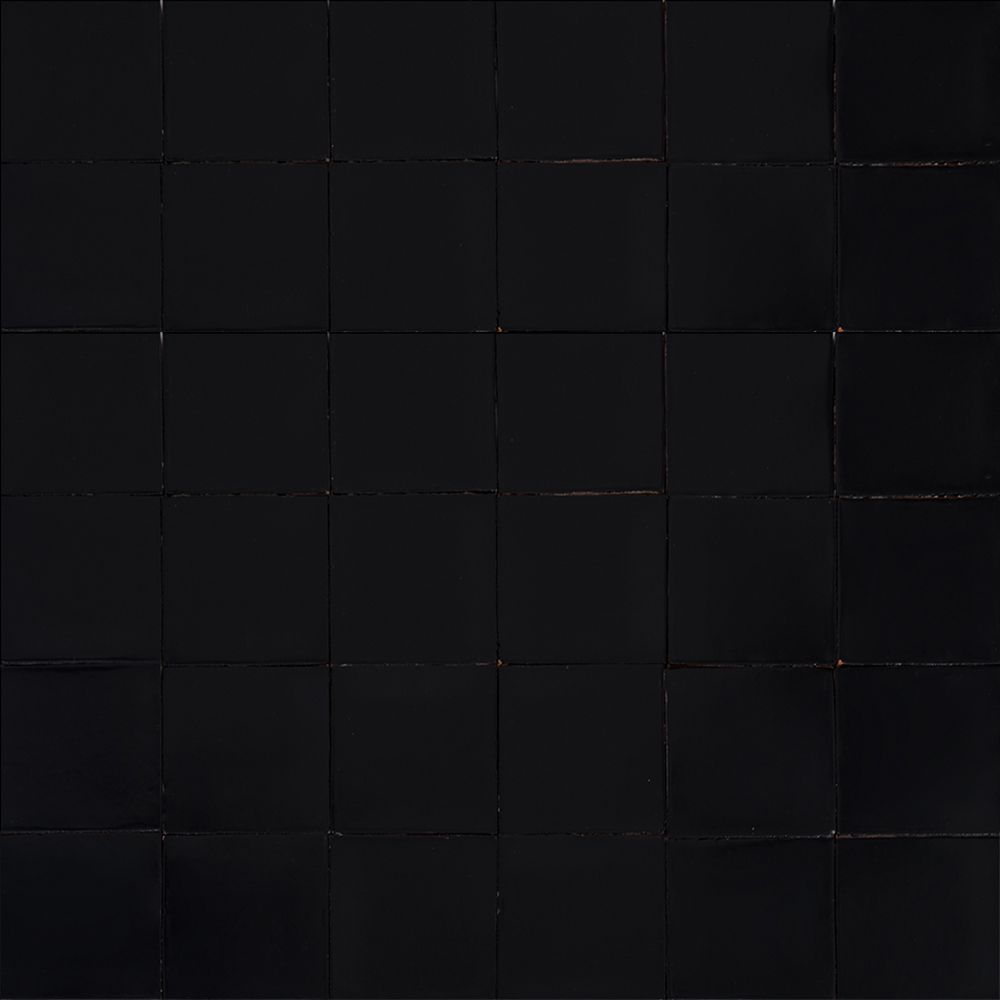 Płytki ceramiczne 10,5×10,5 cm jednokolorowe – Nere Negro – 90 sztuk – do łazienki, kuchni, salonu.