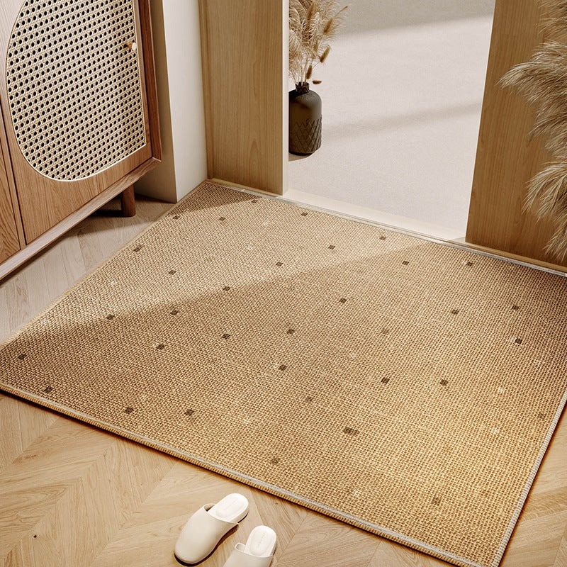 Minimalistyczny dywanik podłogowy z lnu – chłonny, szybkoschnący, antypoślizgowy – dywanik do przedpokoju – (60 x 90 cm) – dywanik z lnu