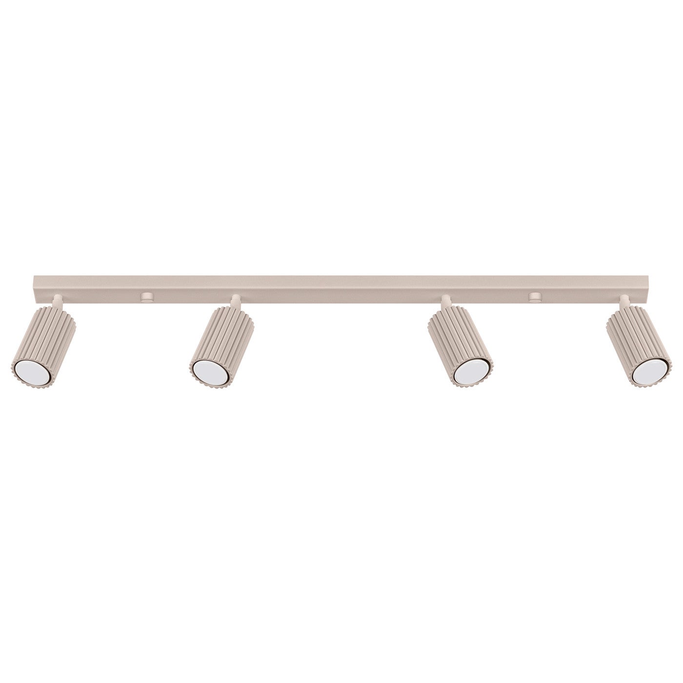 Lampa sufitowa nowoczesna taupe listwa 81 cm ruchome karbowane reflektorki 4xGU10 10W KARBON Sollux Lighting