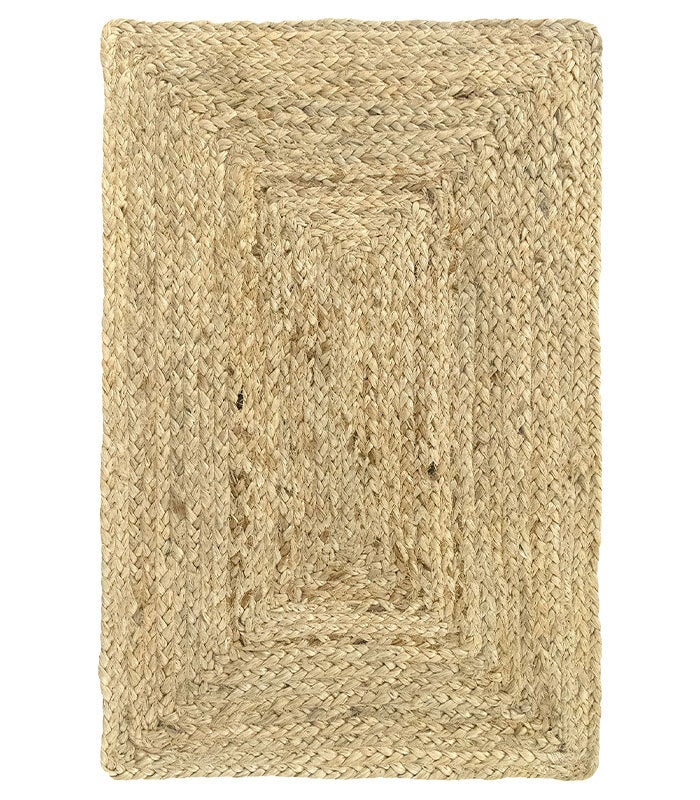 Hamid - Mały dywan ALHAMBRA 60x40cm z naturalnej juty - Dekoracja do salonu, kuchni, przedpokoju, sypialni