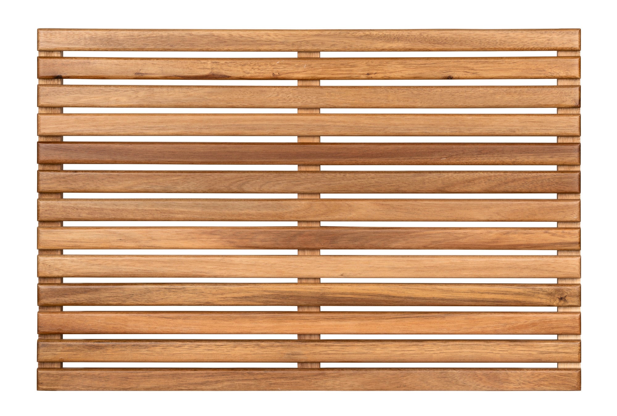 Mata prysznicowa z drewna akacjowego – do użytku wewnątrz i na zewnątrz – antypoślizgowa – 60 x 40 x 2,5 cm