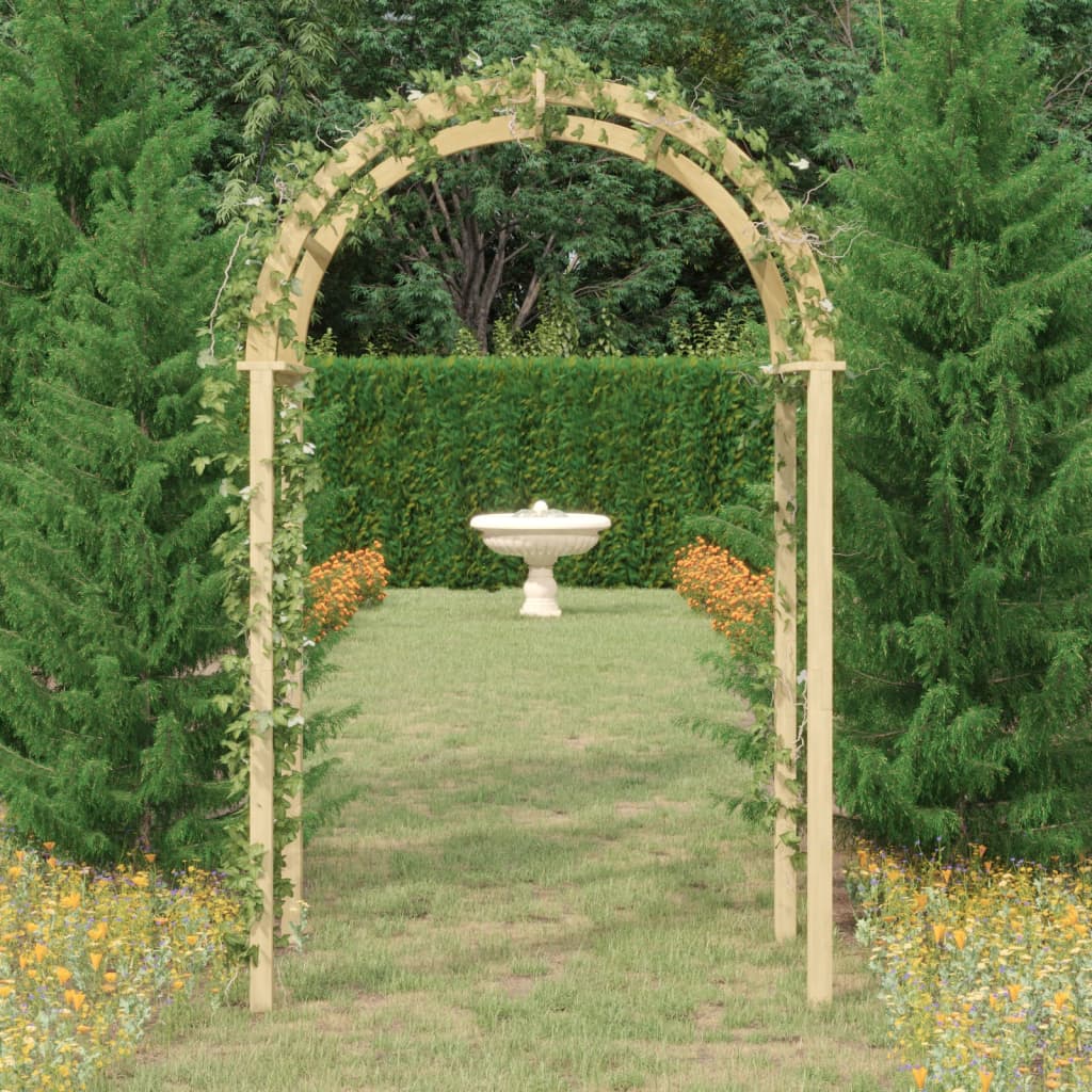 Pergola ogrodowa, 141x97x243 cm, impregnowane drewno sosnowe vidaXL