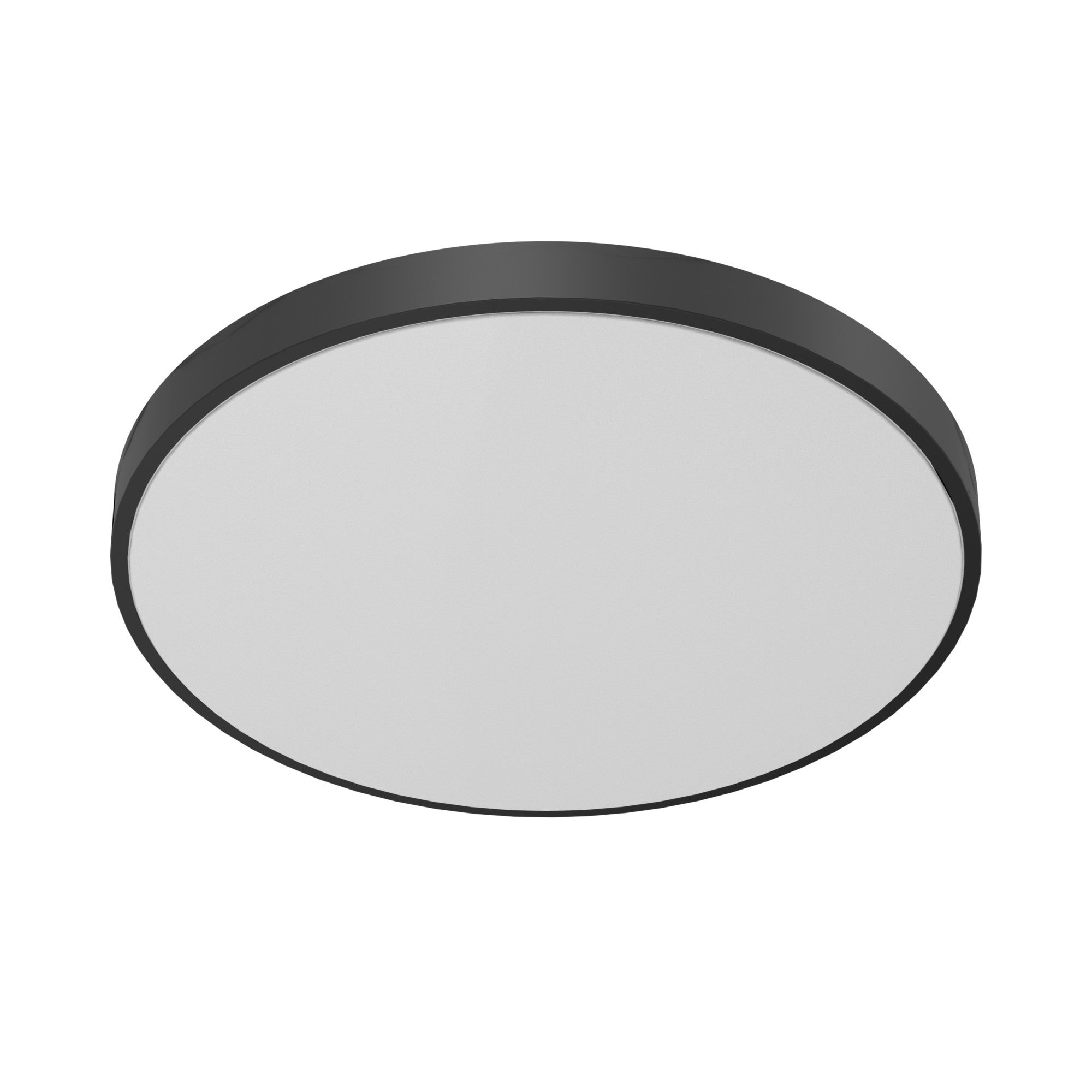 Plafon Ika okrągły biało-czarny LED 18W 3000K 1150lm wym: 5 x 25 cm IP54 tworzywo sztuczne Brosline