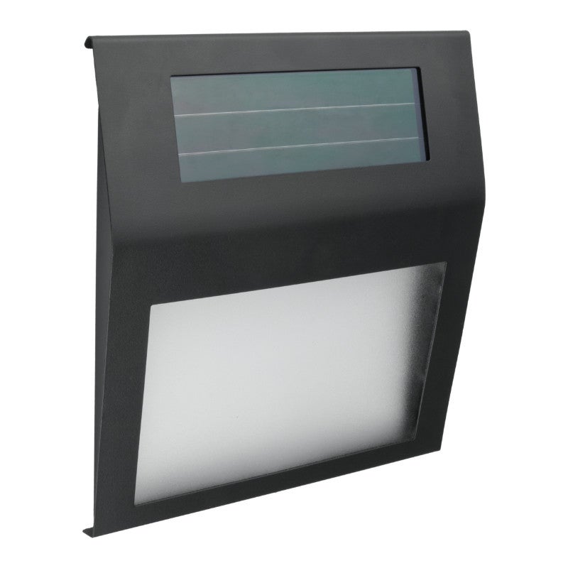 Kinkiet solarny LED czarny wym:20x18x2,9cm IP44 DPM