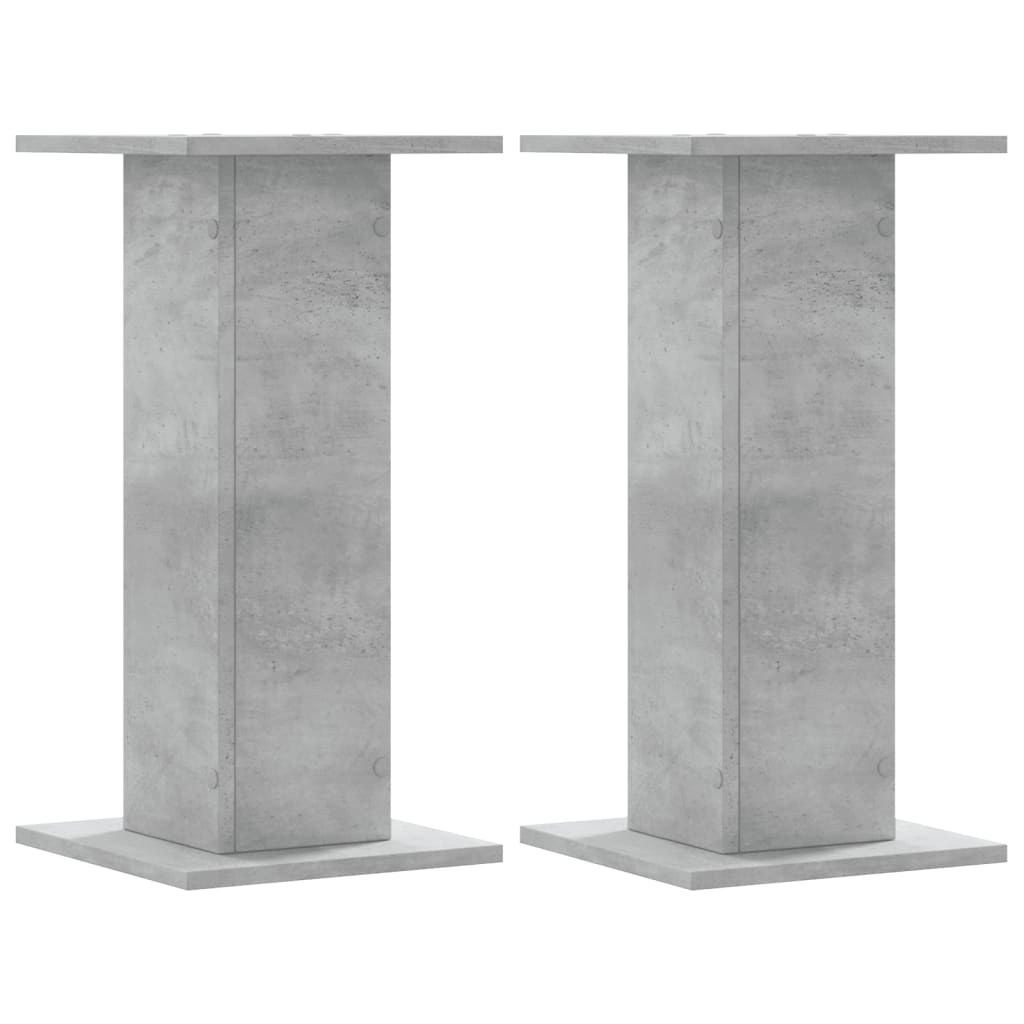 2x Stojak na Rośliny 60 cm Szarość Betonu 30x30x60 cm