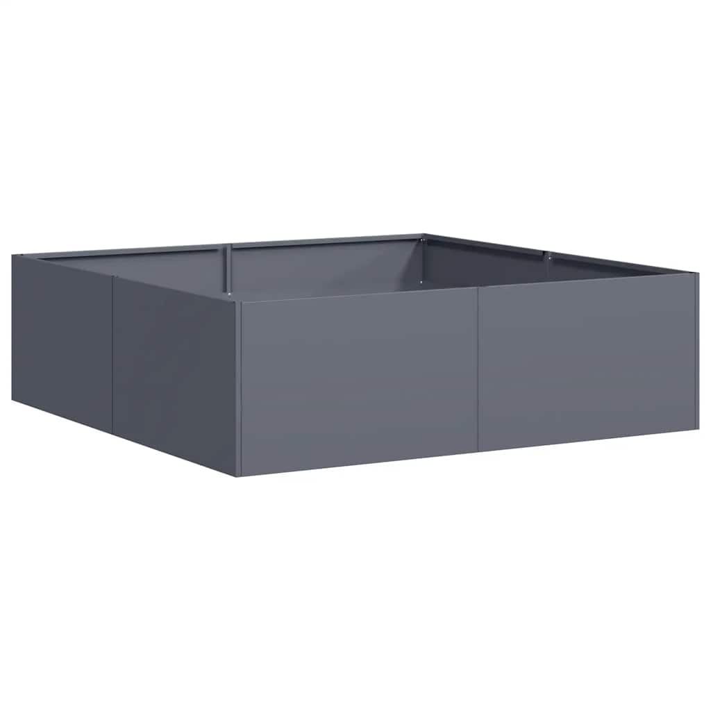 Doniczka Antracyt 100x100x30 cm Stal