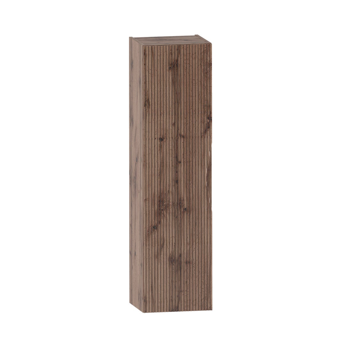 Słupek łazienkowy CLEO 160 cm dąb wotan ryflowany front uniwersalny P/L