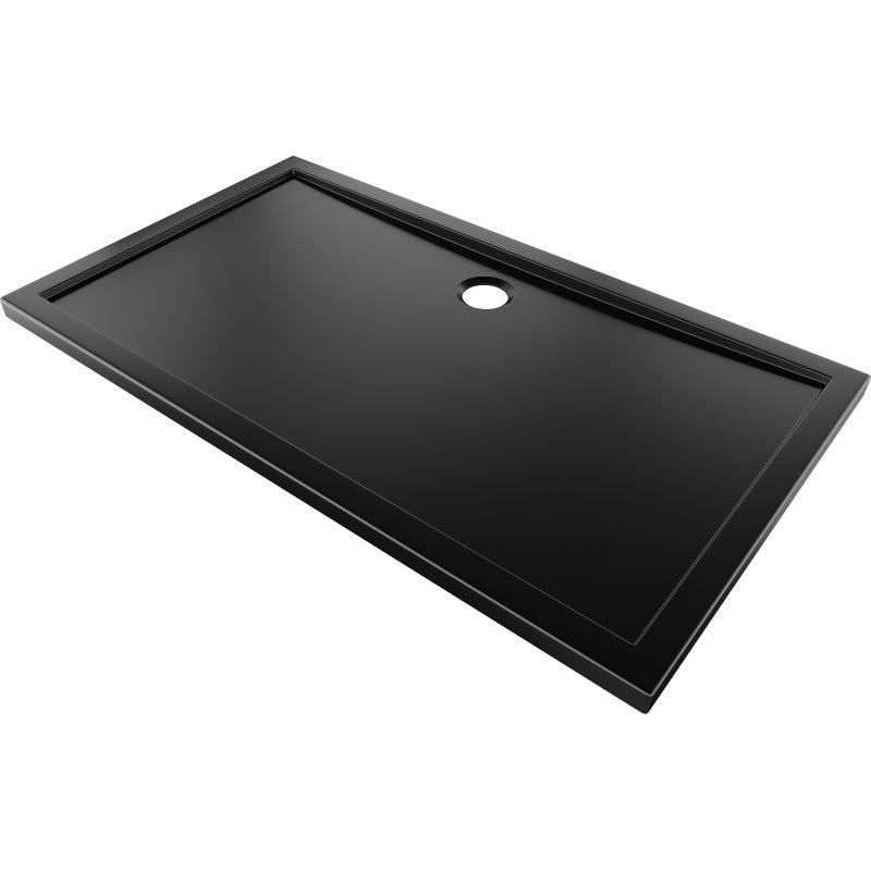 Mexen Flow brodzik prostokątny slim 140 x 100 cm, czarny mat - 46R701014