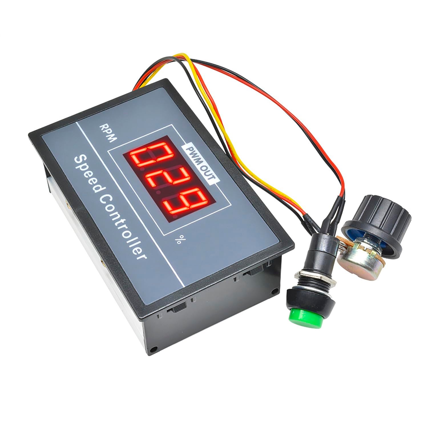 Regulator prędkości silnika PWM 30A DC 6-60V 12V/24V/36V/48V Regulator prędkości silnika z przełącznikiem włącz/wyłącz