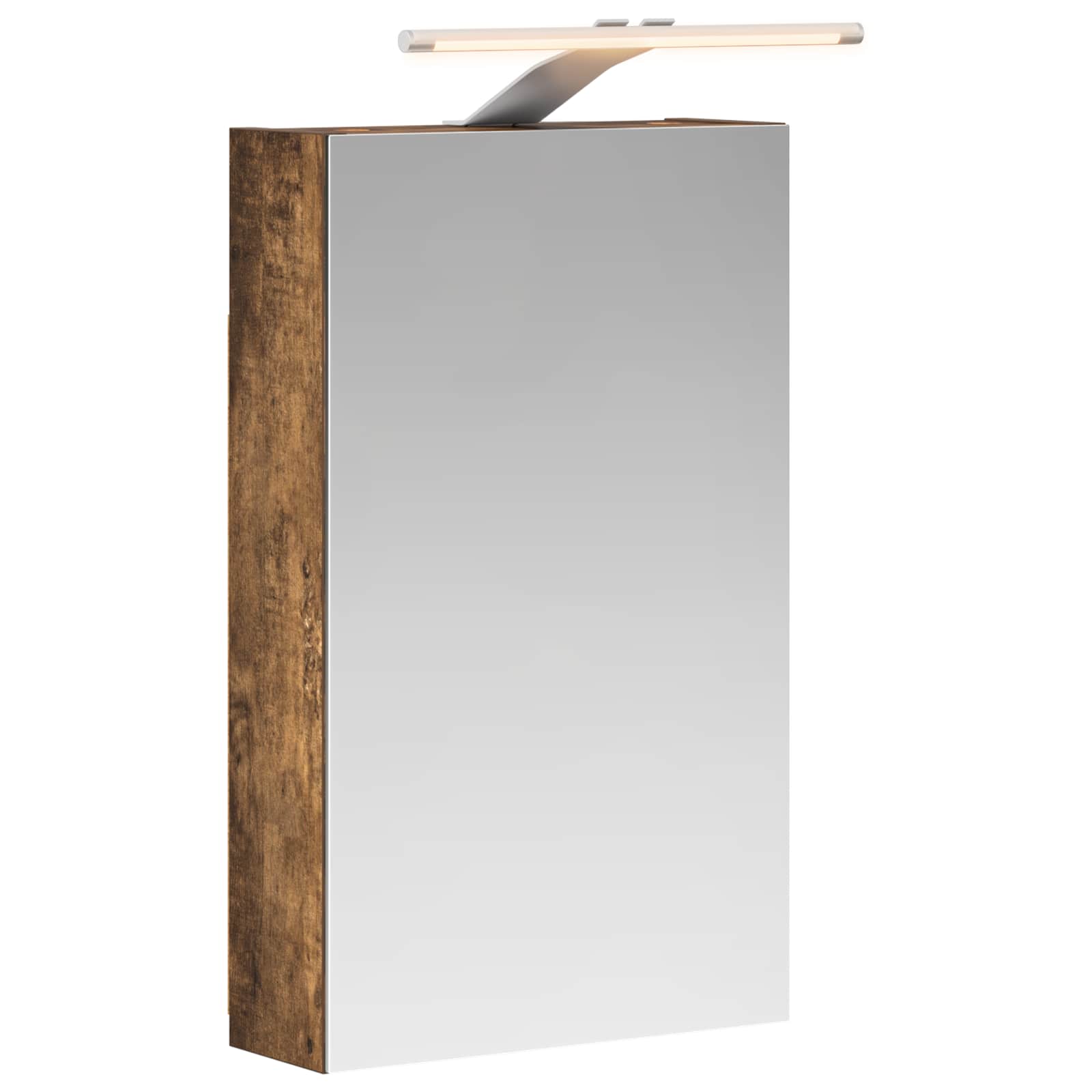Szafka z lustrem do łazienki Dąb wędzony 30 x 10,5 x 50 cm