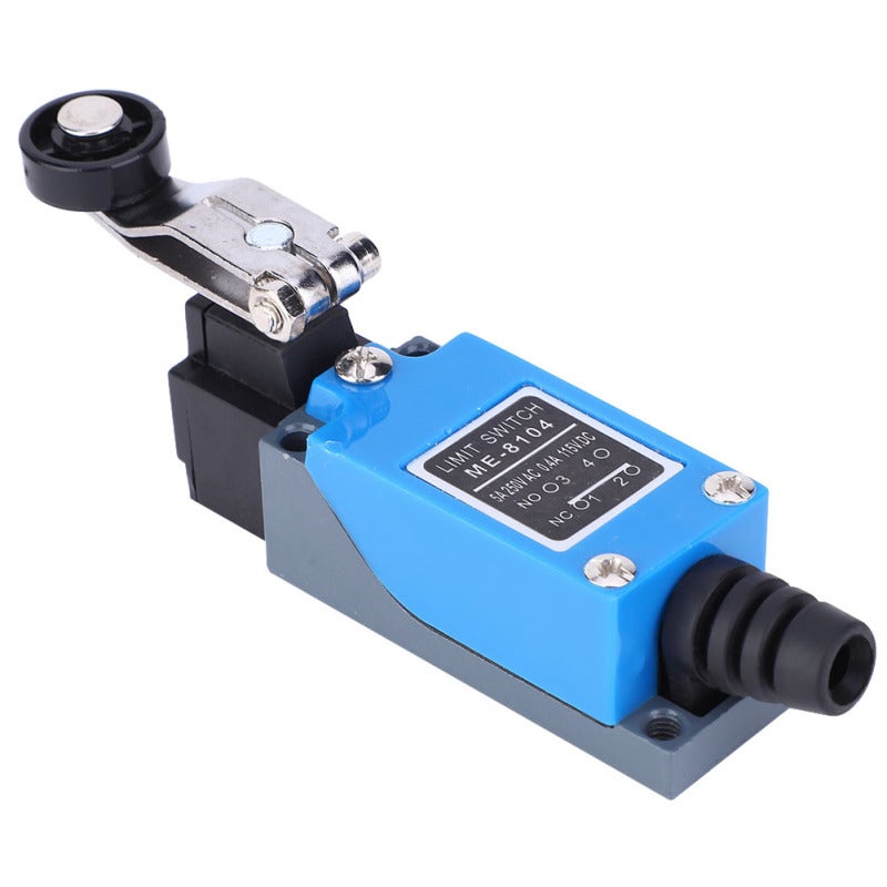 ME-8104 Wyłącznik krańcowy 250VAC 50~60Hz 115VDC Regulowany mikrowyłącznik z dźwignią rolkową 12 x 4 x 2,7 cm