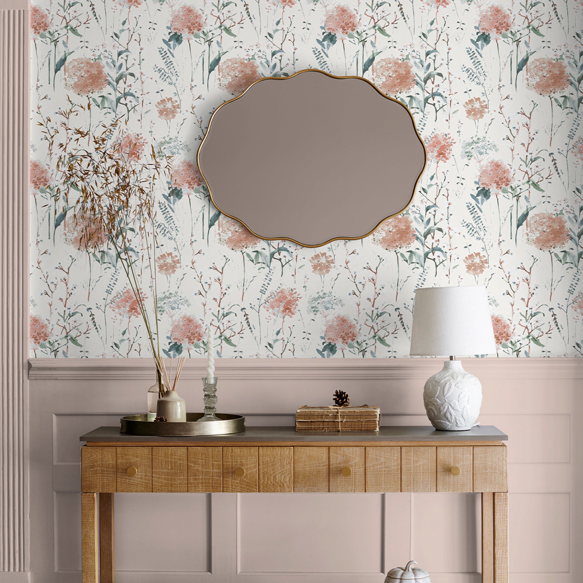 Laura Ashley Tapeta filzelinowa PALLINGTON BLOOM 10 m x 52 cm