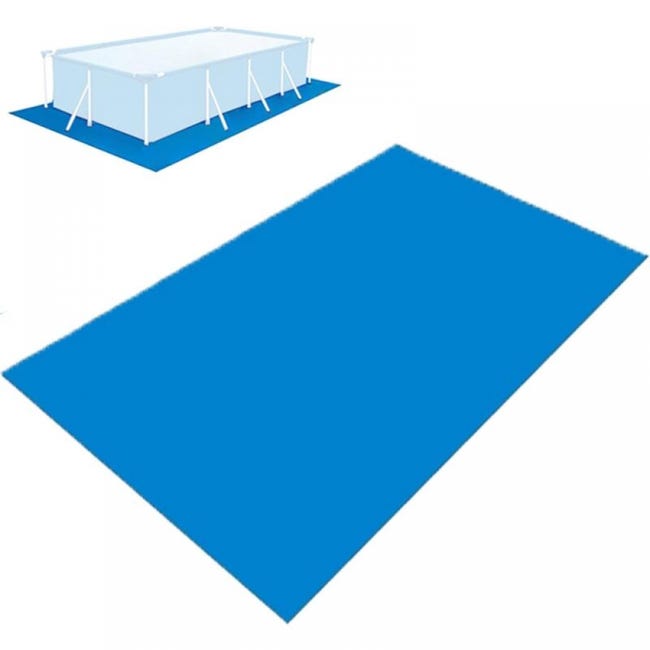 Mata podłogowa do basenu, mata do basenu naziemnego 300x200 cm, składana, prostokątna, wodoodporna mata podłogowa do basenu, ochraniacz podłogi basen