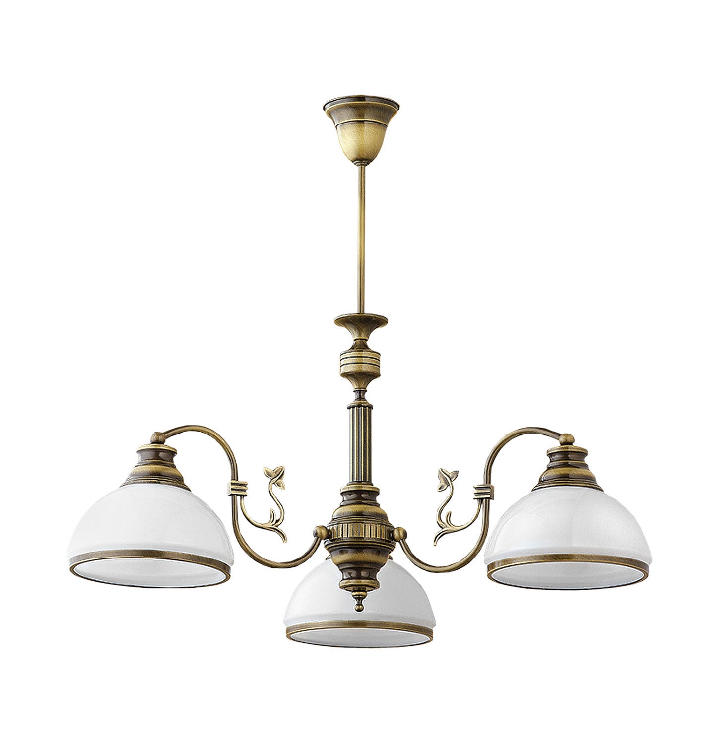 Żyrandol ZEUS klasyczny Jupiter patyna/biały E27 60x70x70 cm 1 szt.