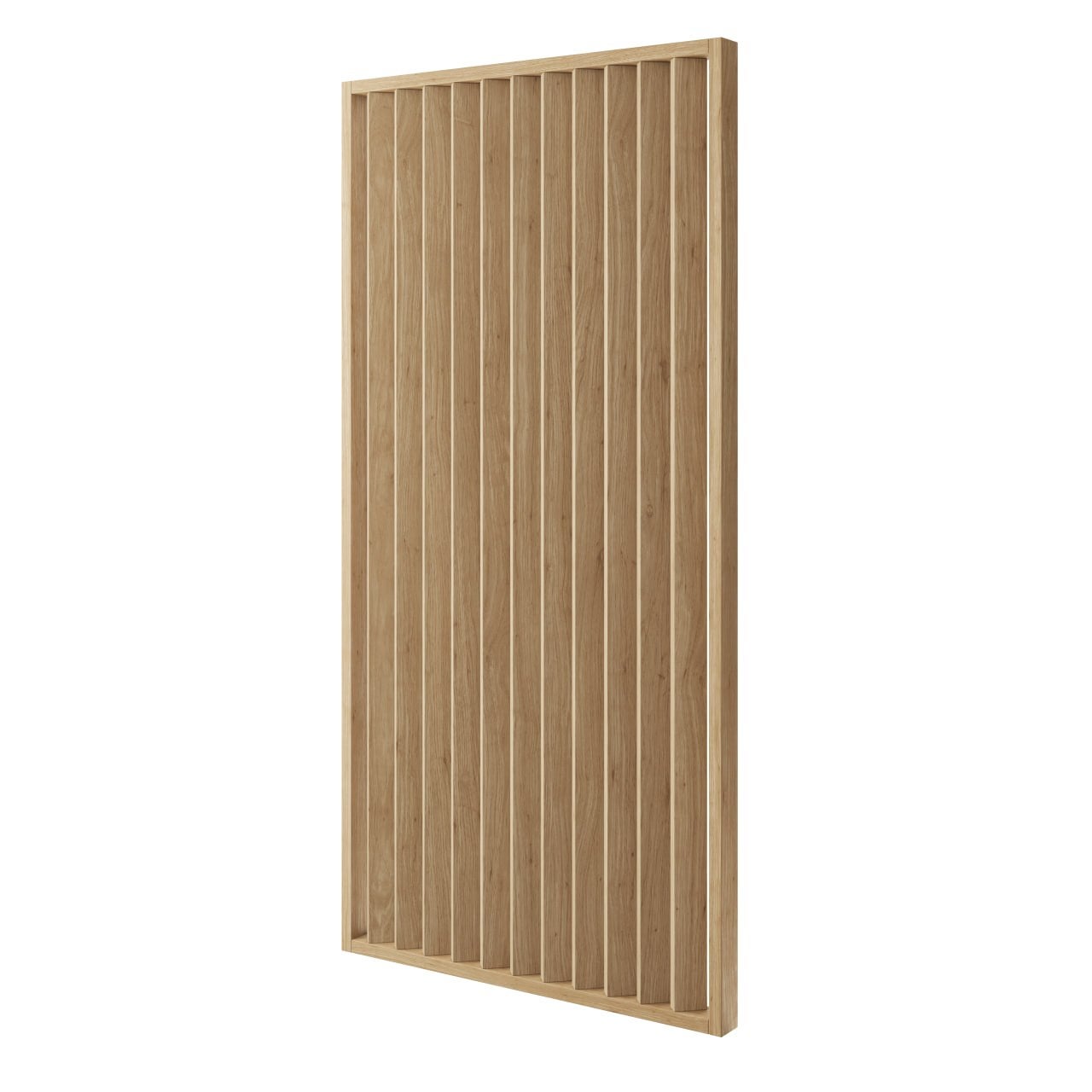 ŚCIANKA Z LAMELI - GOTOWY ZESTAW - DĄB NATURA - LAMELE3D - 107 cm - Pod kątem 45°