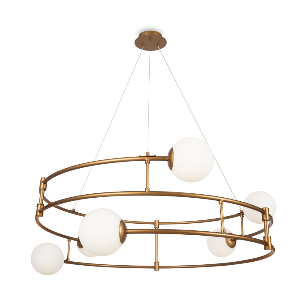 Lampa wisząca okrągła, białe kule Balance Maytoni MOD317PL-06G