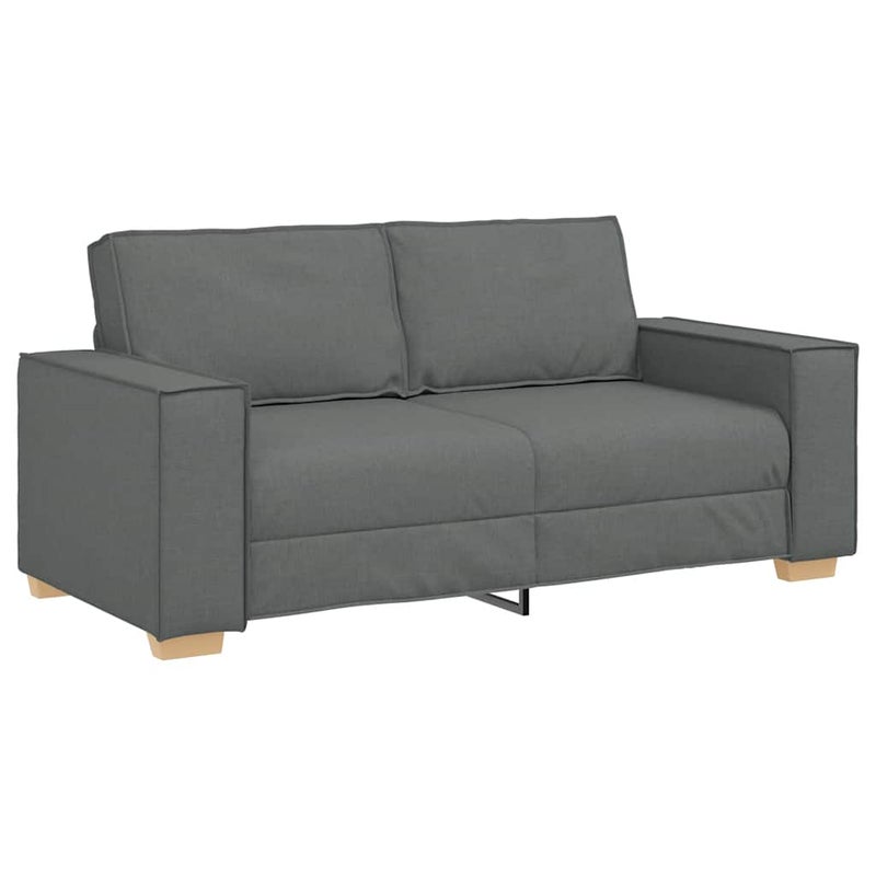 Sofa 2-osobowa Ciemnoszara 180x78x84 cm Tkanina