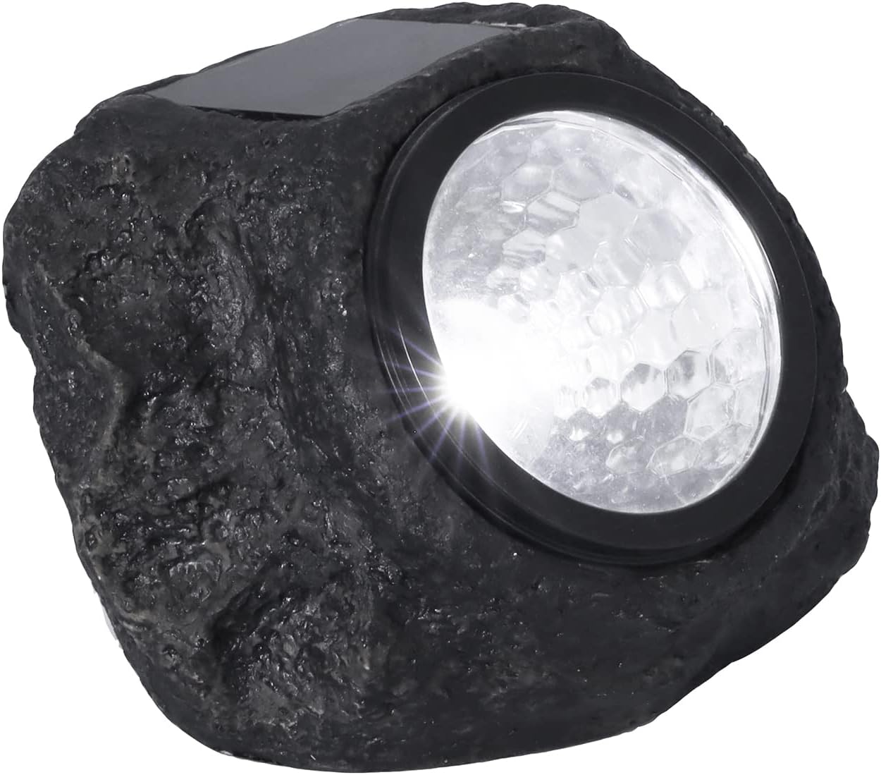 Lampa Słoneczna LED w Kształcie Kamienia, Solarna Lampa Kamień LED. Z tworzywa sztucznego. Oświetlenie Ogrodu, Tarasu, Ścieżek, Balkonów.