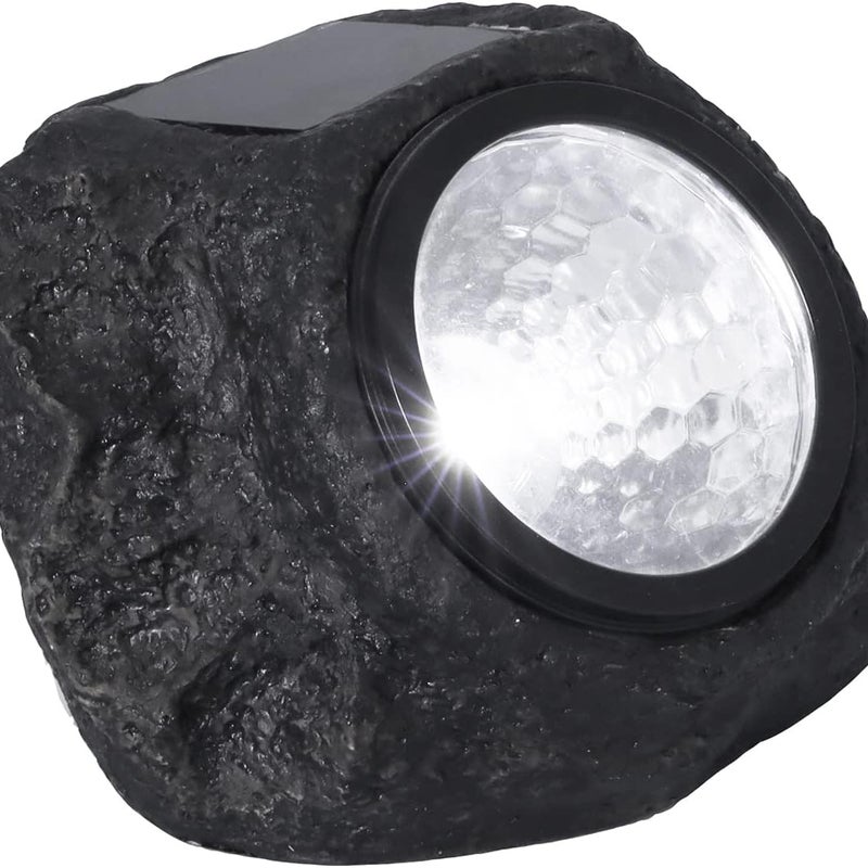 Lampa Słoneczna LED w Kształcie Kamienia, Solarna Lampa Kamień LED. Z tworzywa sztucznego. Oświetlenie Ogrodu, Tarasu, Ścieżek, Balkonów.