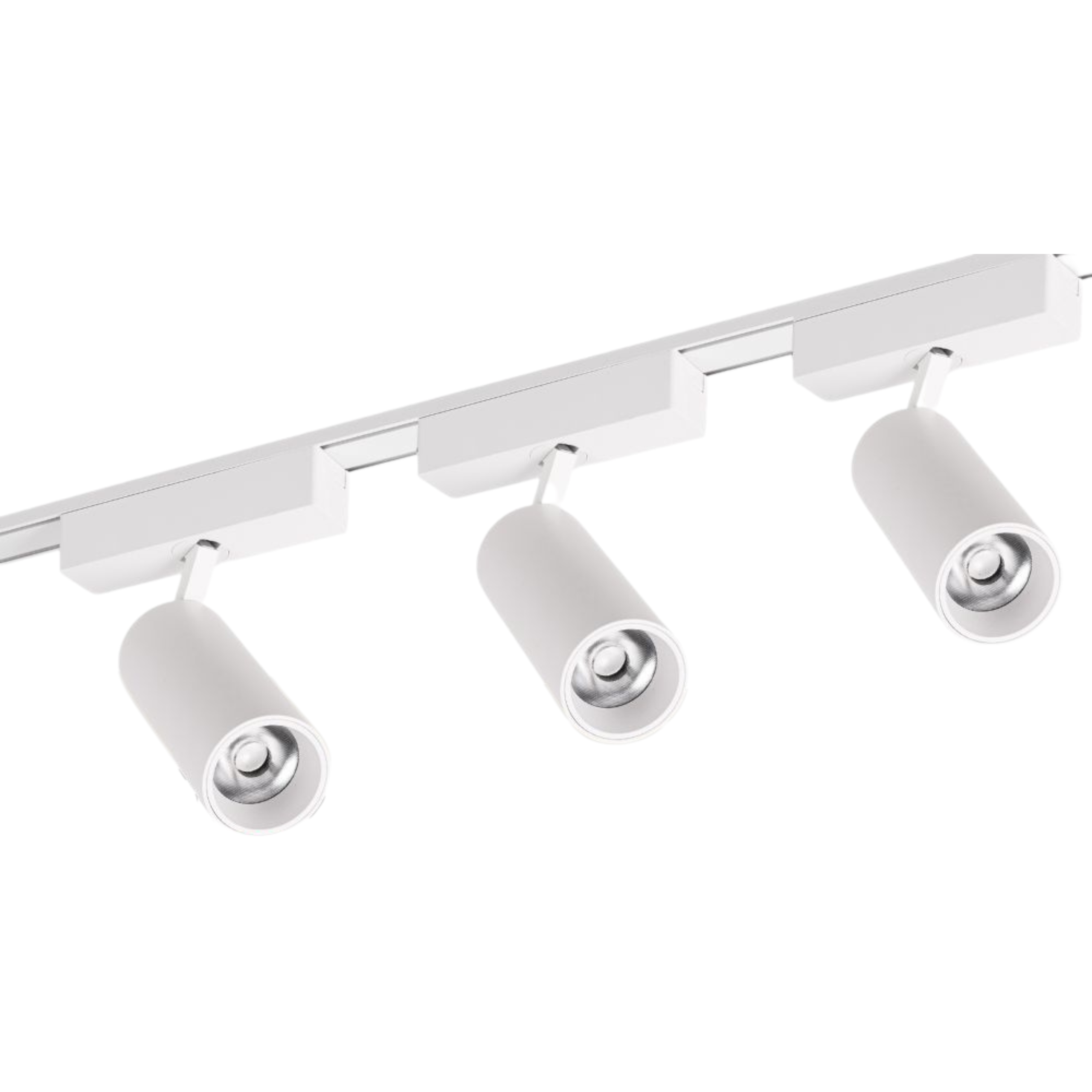Zestaw oświetlenia szynowego LED Biały RUCHOMY system magnetyczny 1m + 3 reflektory SPOT NEUTRALNA barwa 4000K LEDHOFF