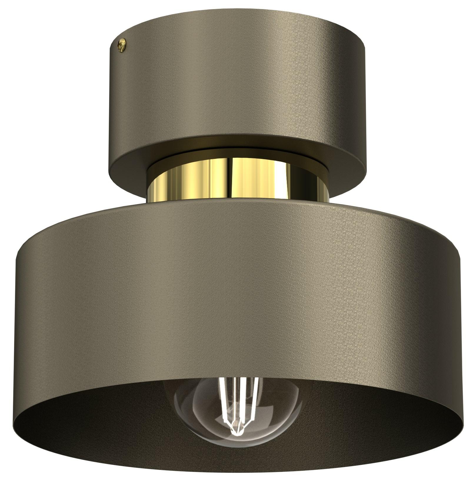 Lampa wisząca Marti tytanowy złoto-złoty połysk 1xE27x15W metal wym:18x20,5x20,5cm IP20 Luminex
