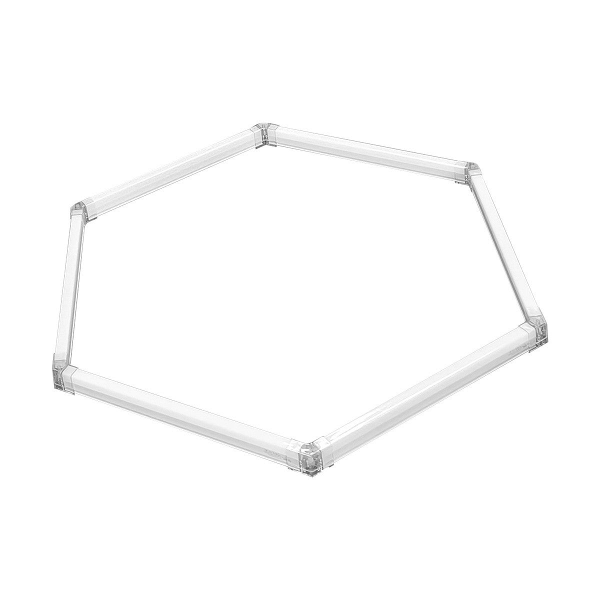 Geometryczna lampa sufitowa LED, barwa biała 4000K, IP44, do garażu/warsztatu, nowoczesne, jednolite oświetlenie