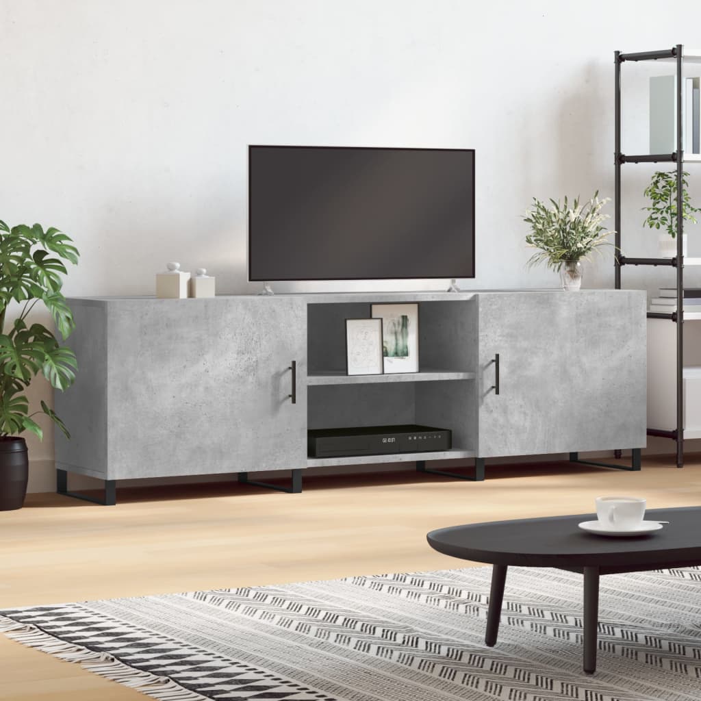Szafka pod TV, szarość betonu, 150x30x50 cm vidaXL