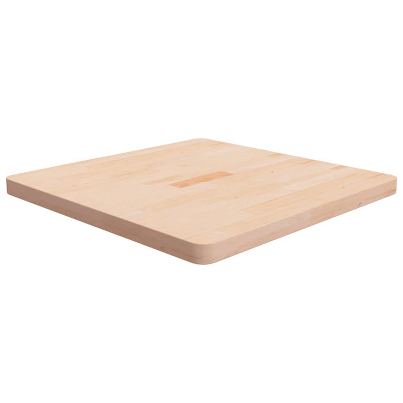 vidaXL Kwadratowy blat do stolika, 70x70x4 cm, surowe drewno dębowe
