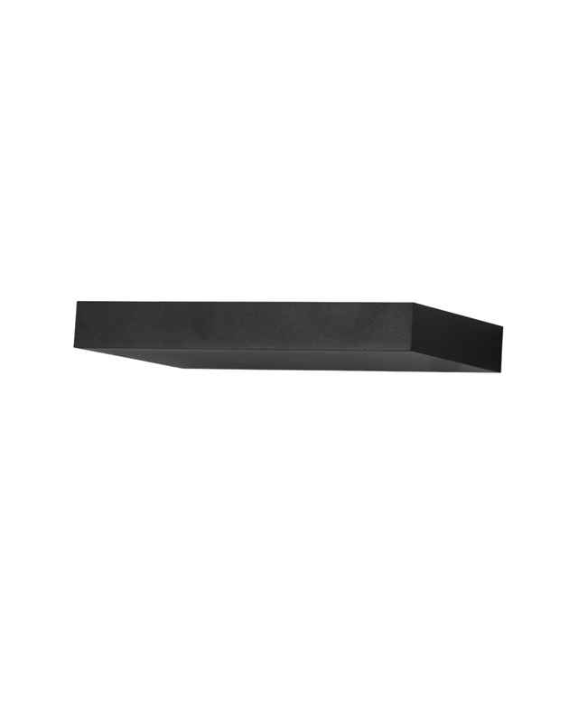 Guia - Aluminiowa lampa ścienna LED Fabas Luce - Zintegrowana dioda LED IP20, czarna - 24 cm