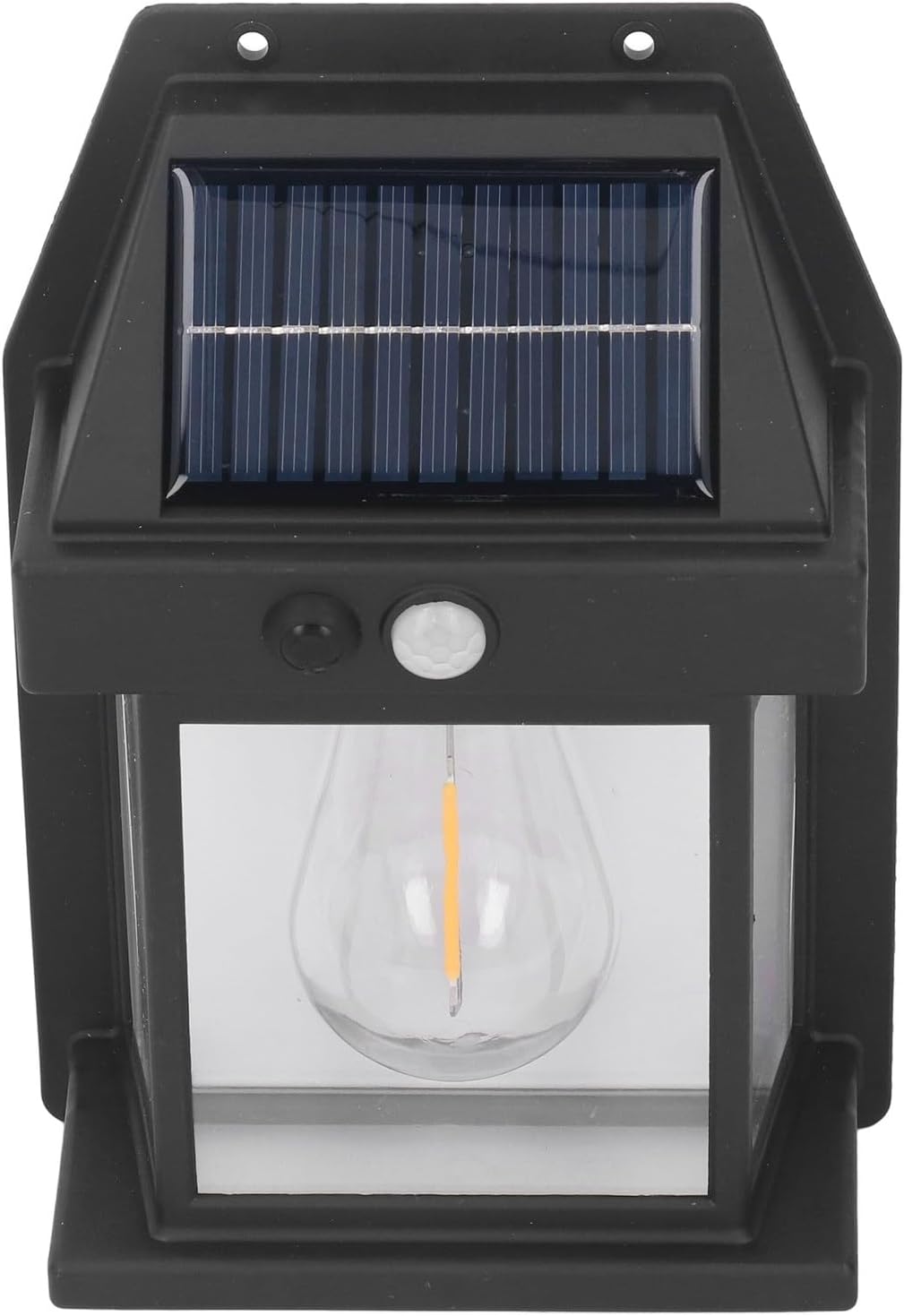 Solarna lampa ścienna zewnętrzna z czujnikiem ruchu, wodoodporna, przeznaczona do użytku na zewnątrz, z 3 trybami oświetlenia, idealna do podwórek.