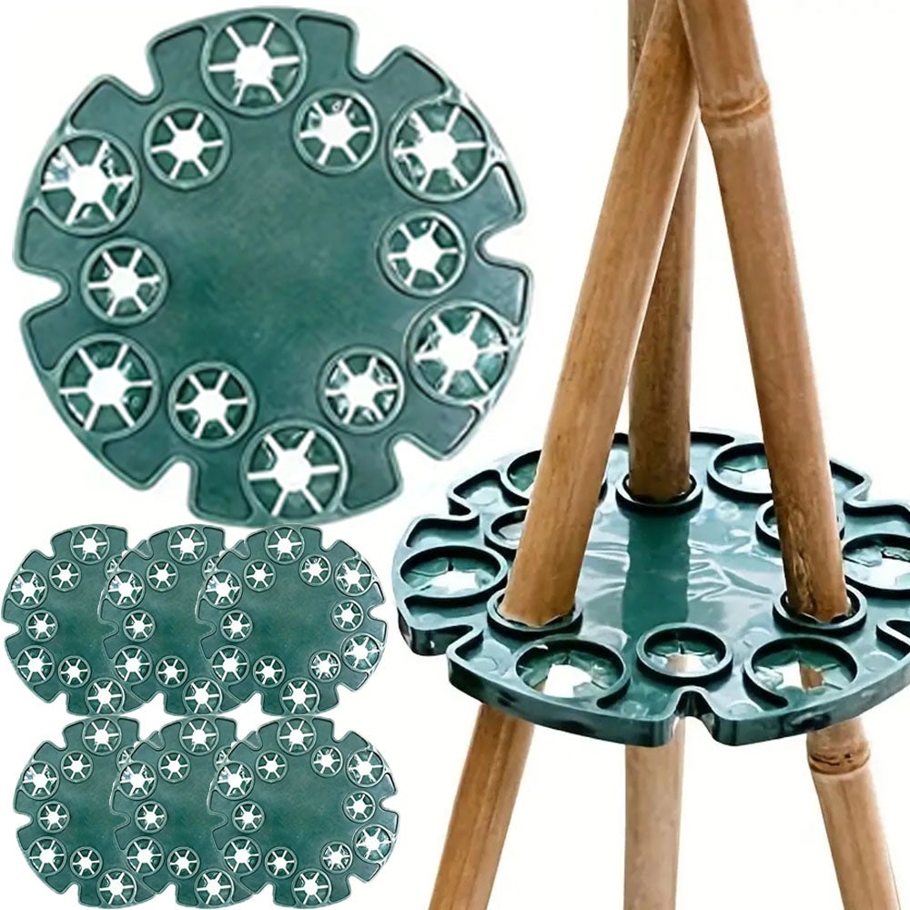 10 sztuk podpór do tyczek bambusowych: podtrzymuj rośliny pnące, takie jak groszek pachnący i fasola, podpory do roślin do ogrodu